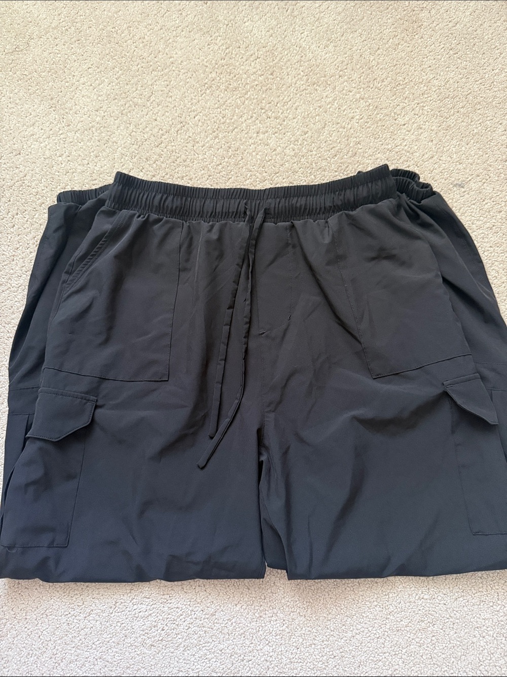 Albion cargo joggers all black